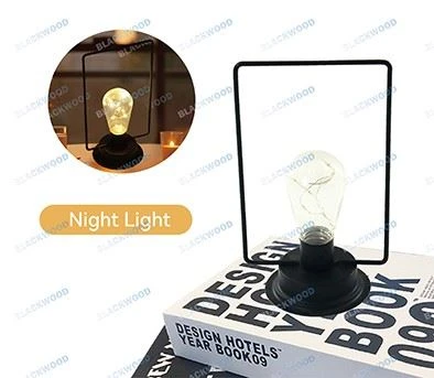 Iron Battery Powered Lamp