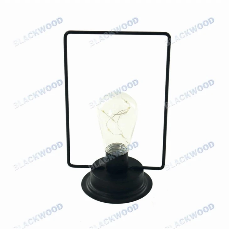 Iron Battery Powered Lamp