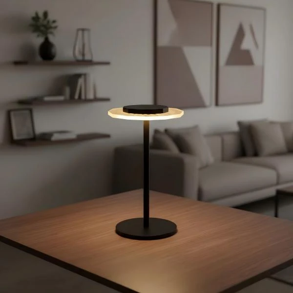 RGBIC Modern Design LED Desk Lamp With Touch Dimmer Contemporary Indoor Lantern Table Light Battery Charge Power Supply suppliers