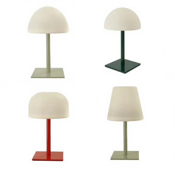 Modern Decor LED Table Light Eco-Friendly Battery Powered Desk Lamp With Plastic Body Colorful Design