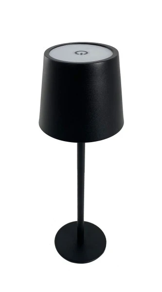 Table Lamps 1200mAh Rechargeable Battery 3CCT Touch Control PVC+Iron Shade Black Desk Lamps
